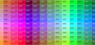 Colores HTML para páginas Web - Código hexadecimal en RGB Colores HTML para páginas Web - Código hexadecimal en RGB